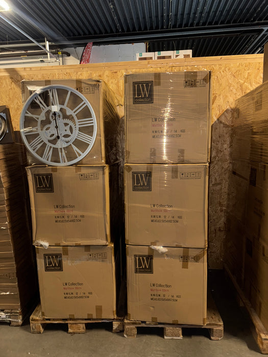 Partij klokken 14 pallets