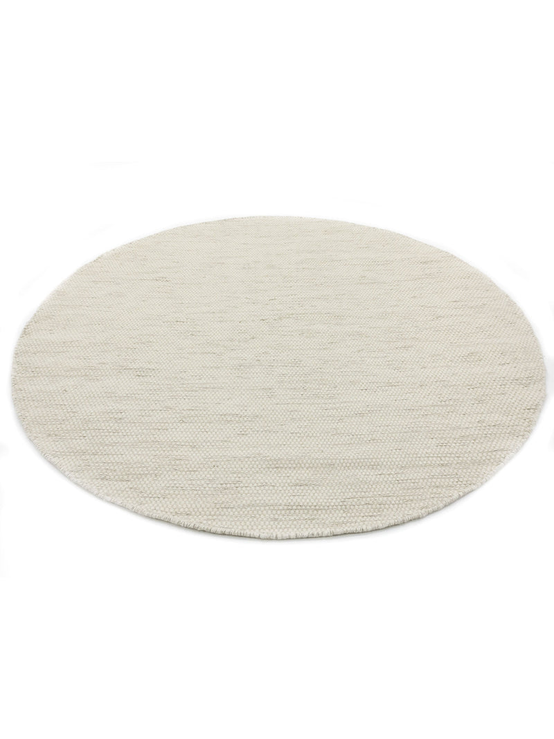 Rond vloerkleed MOMO Rugs Teppe White Naturel