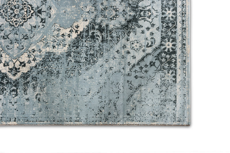 Vloerkleed Lifa Living Aqua Kim - Blauw/Licht Blauw