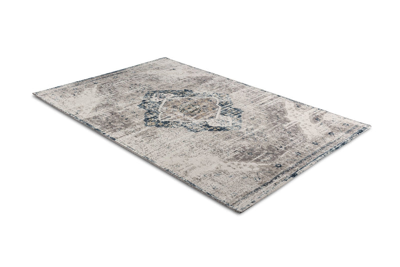 Vloerkleed Lifa Living Aqua Dinh - Beige/Donkerblauw