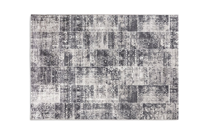 Vloerkleed  Lifa Living Vintage Patch All Grey