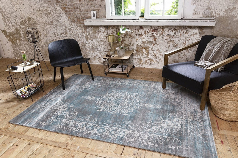 Vloerkleed Lifa Living CV Med Grey Blue