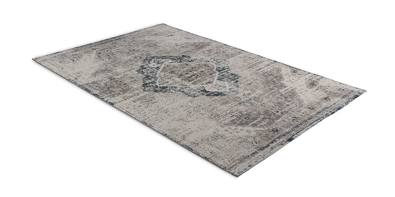 Vloerkleed Lifa Living Aqua Dinh - Beige/Donkerblauw