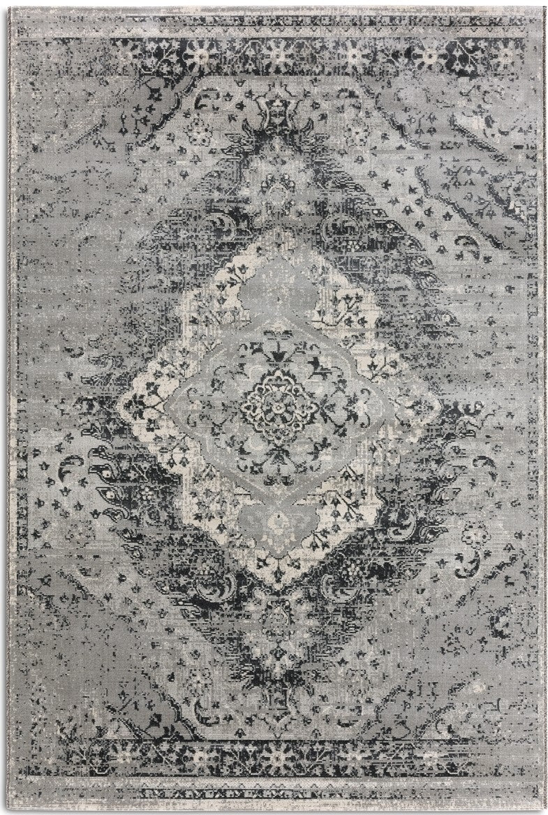 vloerkleed Lifa Living Aqua Rosa - Grijs/Crème