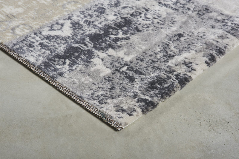 Vloerkleed  Lifa Living Vintage Patch Dark Grey