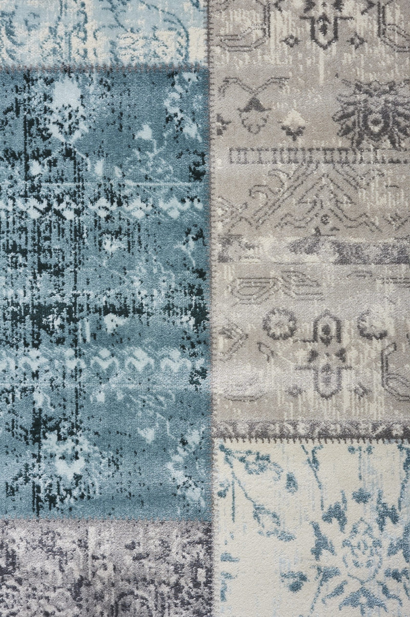 Vloerkleed  Lifa Living CPV Dark Grey Blue 1