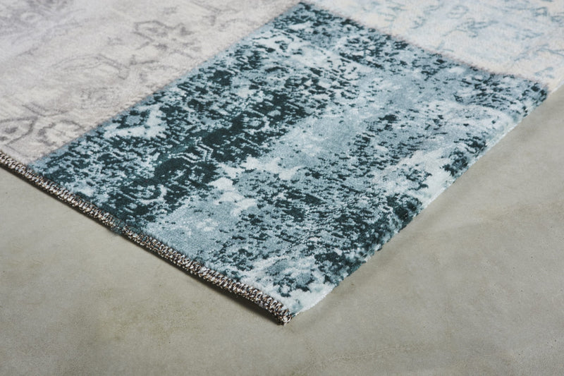 Vloerkleed  Lifa Living CPV Dark Grey Blue 1