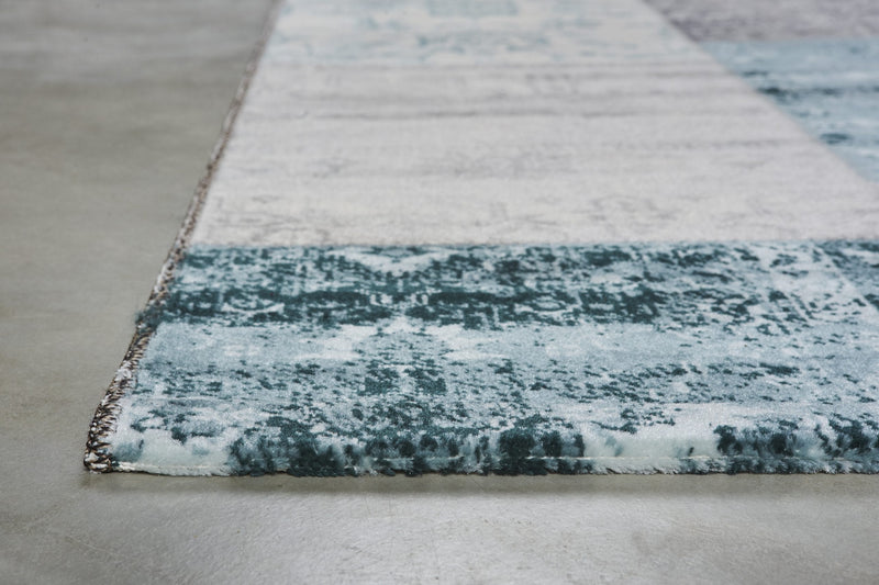 Vloerkleed  Lifa Living CPV Dark Grey Blue 1