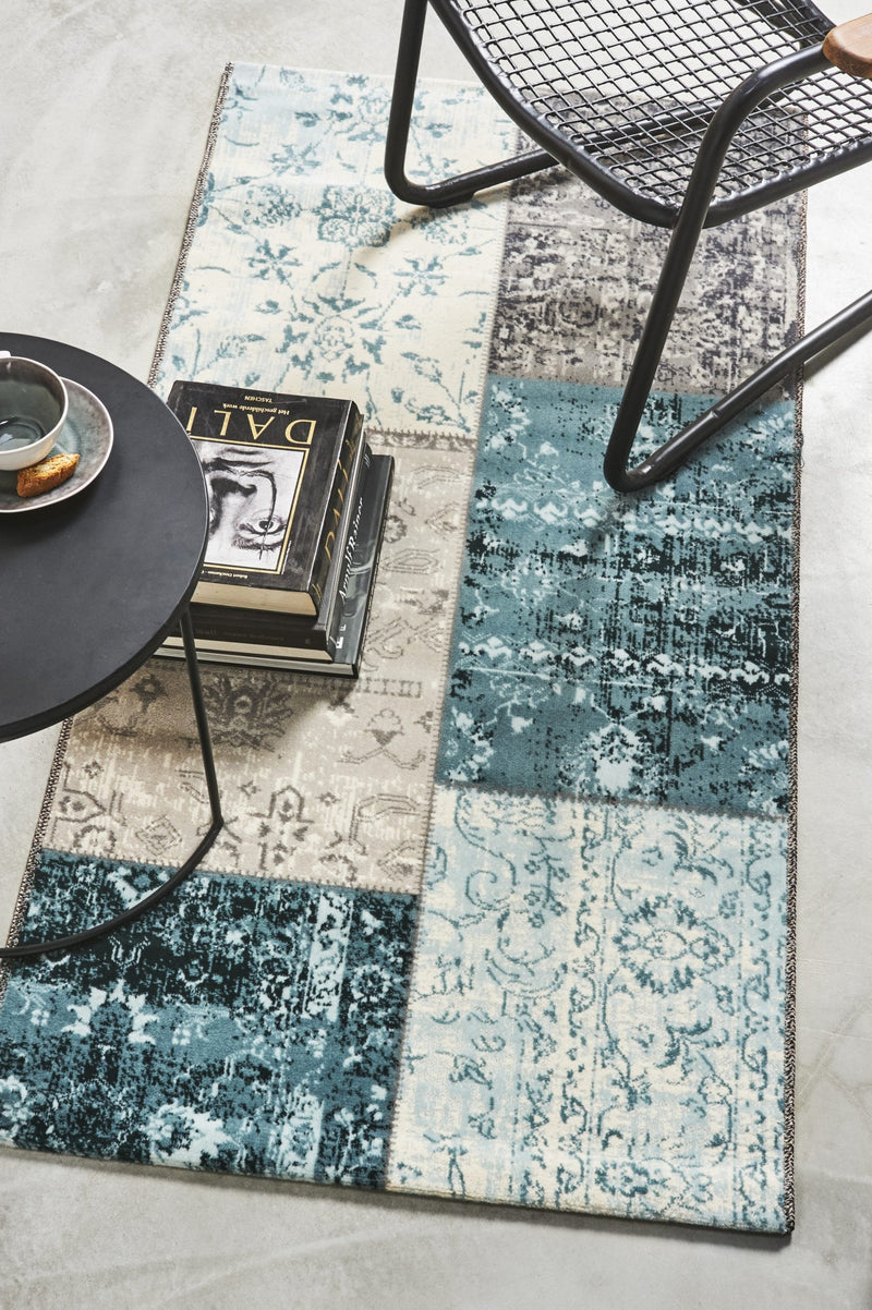 Vloerkleed  Lifa Living CPV Dark Grey Blue 1