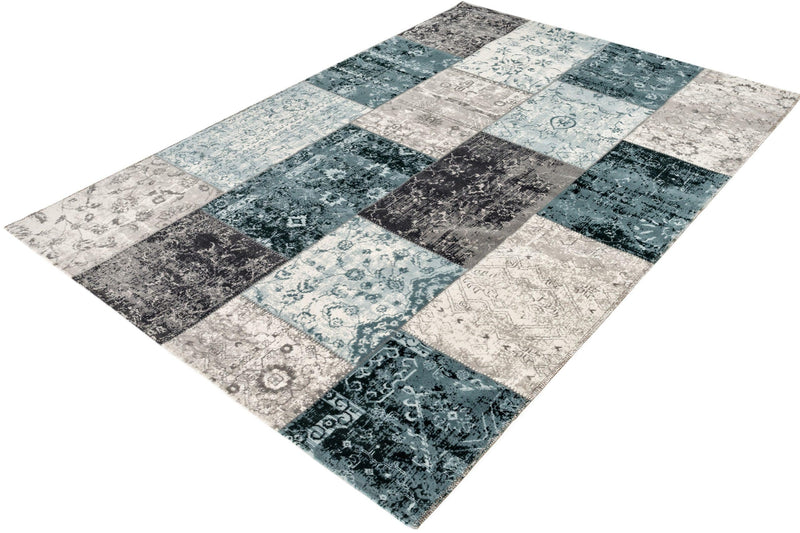 Vloerkleed  Lifa Living CPV Dark Grey Blue 1